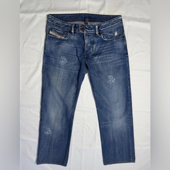 Diesel E6B200001 Mens Distressed Button Fly Straight Leg Denim Jeans Sz: 30 Rare - Picture 1 of 10